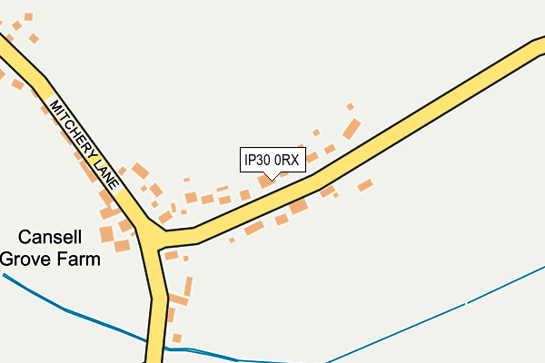 IP30 0RX map - OS OpenMap – Local (Ordnance Survey)