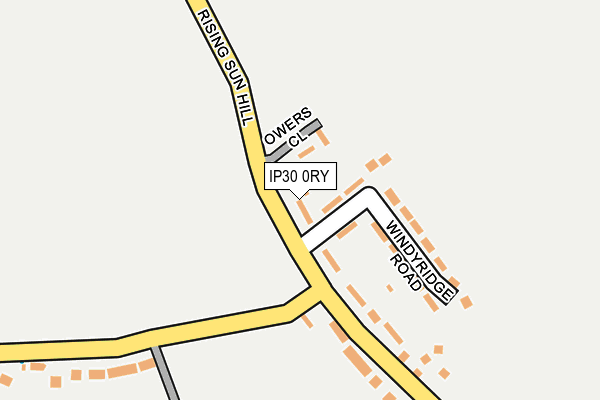 IP30 0RY map - OS OpenMap – Local (Ordnance Survey)