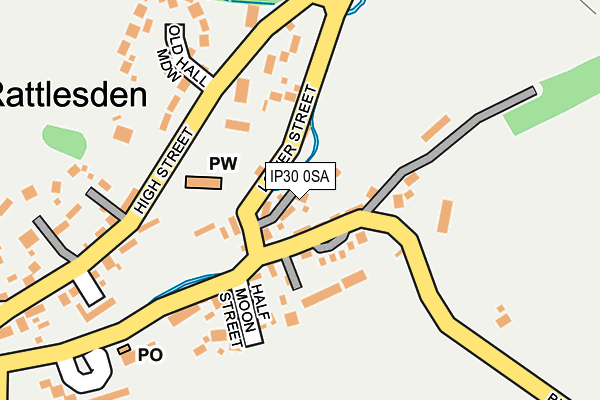 IP30 0SA map - OS OpenMap – Local (Ordnance Survey)