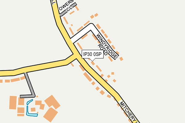 IP30 0SP map - OS OpenMap – Local (Ordnance Survey)