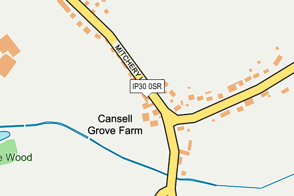 IP30 0SR map - OS OpenMap – Local (Ordnance Survey)