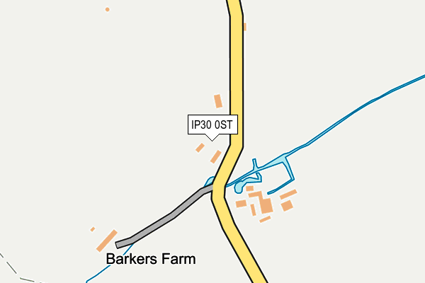 IP30 0ST map - OS OpenMap – Local (Ordnance Survey)