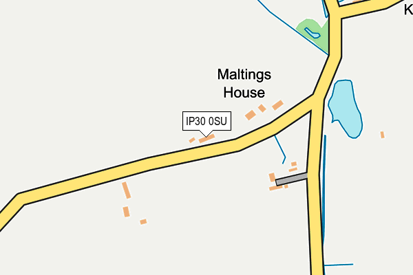 IP30 0SU map - OS OpenMap – Local (Ordnance Survey)