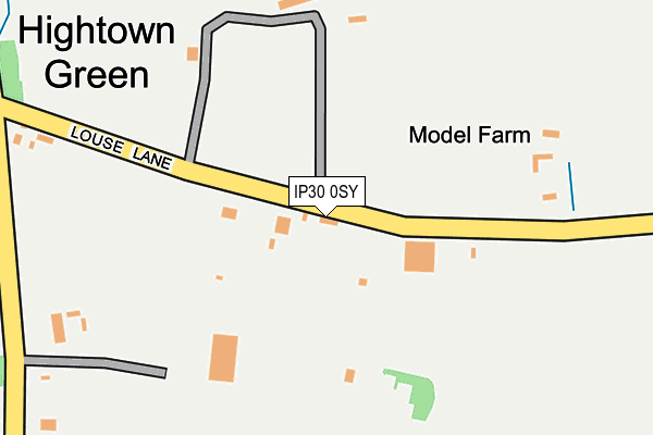IP30 0SY map - OS OpenMap – Local (Ordnance Survey)