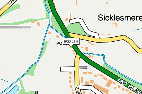 IP30 0TH map - OS OpenMap – Local (Ordnance Survey)