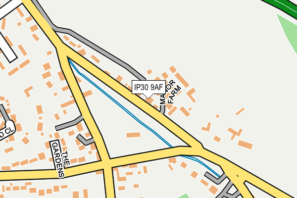 IP30 9AF map - OS OpenMap – Local (Ordnance Survey)