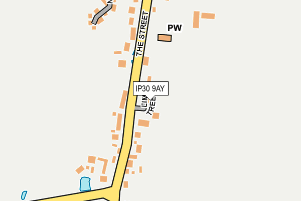 IP30 9AY map - OS OpenMap – Local (Ordnance Survey)