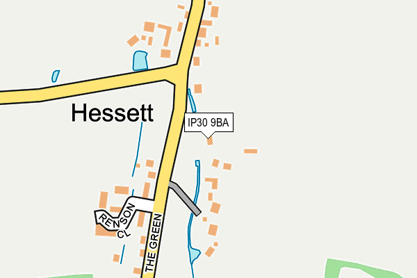 IP30 9BA map - OS OpenMap – Local (Ordnance Survey)