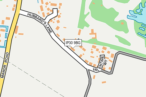 IP30 9BG map - OS OpenMap – Local (Ordnance Survey)