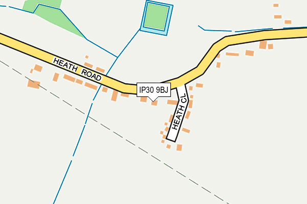 IP30 9BJ map - OS OpenMap – Local (Ordnance Survey)