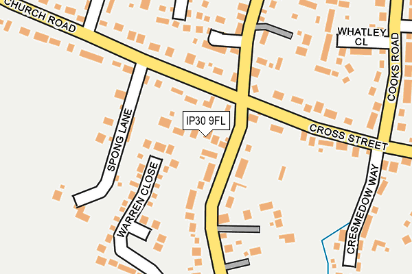 IP30 9FL map - OS OpenMap – Local (Ordnance Survey)
