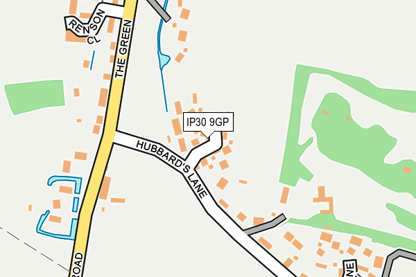 IP30 9GP map - OS OpenMap – Local (Ordnance Survey)
