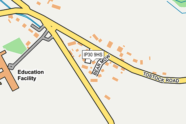 IP30 9HS map - OS OpenMap – Local (Ordnance Survey)