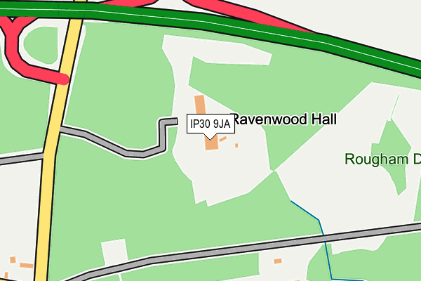 IP30 9JA map - OS OpenMap – Local (Ordnance Survey)