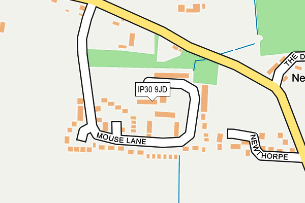 IP30 9JD map - OS OpenMap – Local (Ordnance Survey)