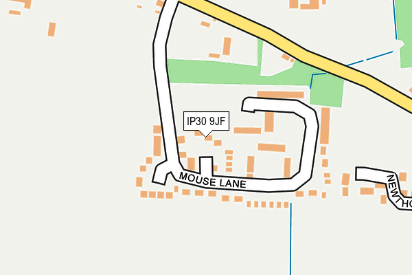 IP30 9JF map - OS OpenMap – Local (Ordnance Survey)