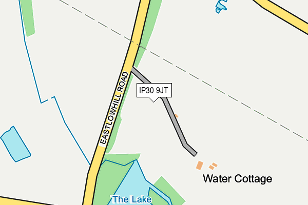 IP30 9JT map - OS OpenMap – Local (Ordnance Survey)