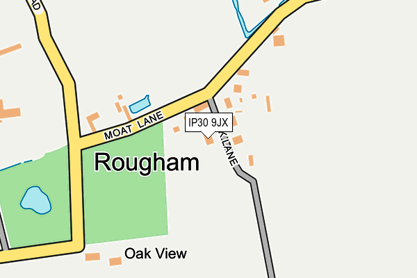 IP30 9JX map - OS OpenMap – Local (Ordnance Survey)