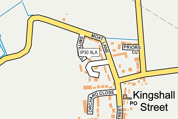 IP30 9LA map - OS OpenMap – Local (Ordnance Survey)