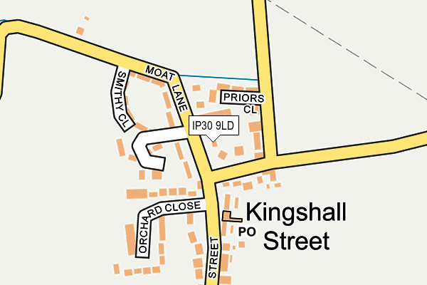 IP30 9LD map - OS OpenMap – Local (Ordnance Survey)