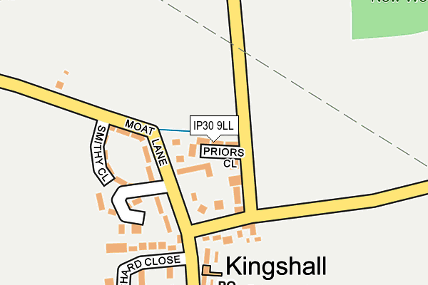 IP30 9LL map - OS OpenMap – Local (Ordnance Survey)