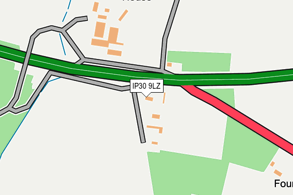 IP30 9LZ map - OS OpenMap – Local (Ordnance Survey)