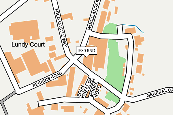 IP30 9ND map - OS OpenMap – Local (Ordnance Survey)