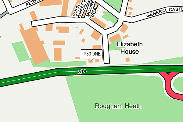 IP30 9NE map - OS OpenMap – Local (Ordnance Survey)