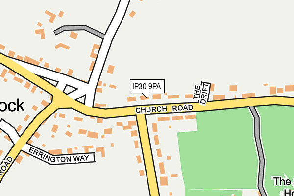 IP30 9PA map - OS OpenMap – Local (Ordnance Survey)