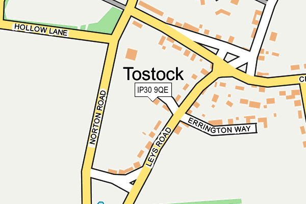 IP30 9QE map - OS OpenMap – Local (Ordnance Survey)