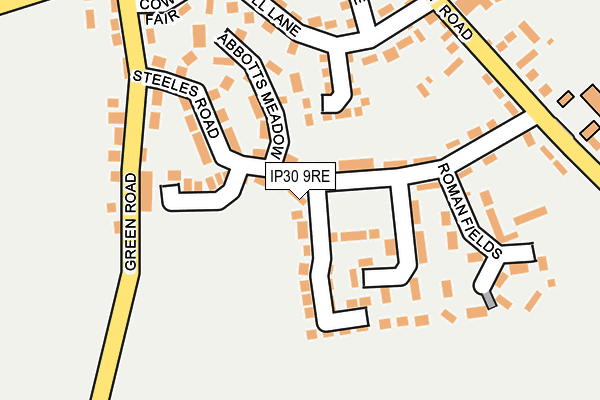 IP30 9RE map - OS OpenMap – Local (Ordnance Survey)