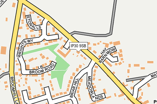 IP30 9SB map - OS OpenMap – Local (Ordnance Survey)