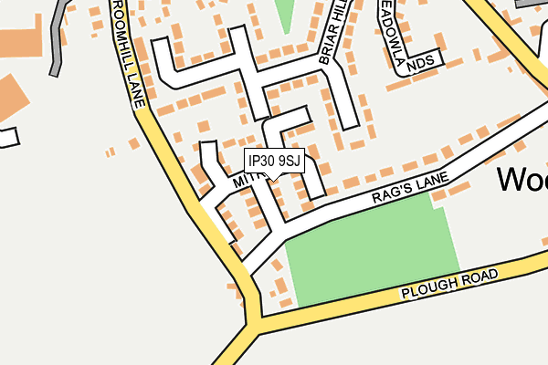 IP30 9SJ map - OS OpenMap – Local (Ordnance Survey)
