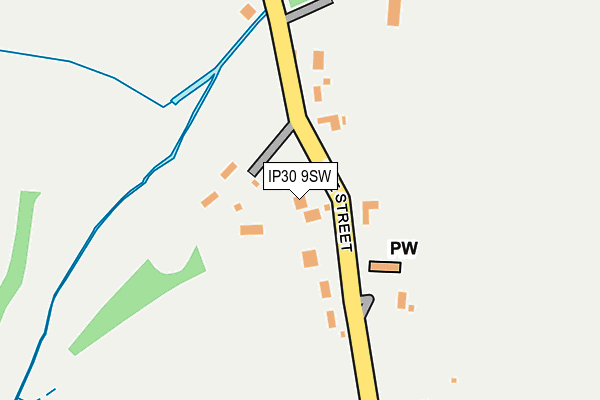 IP30 9SW map - OS OpenMap – Local (Ordnance Survey)