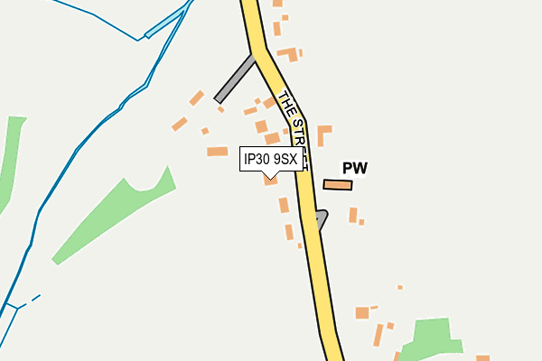 IP30 9SX map - OS OpenMap – Local (Ordnance Survey)