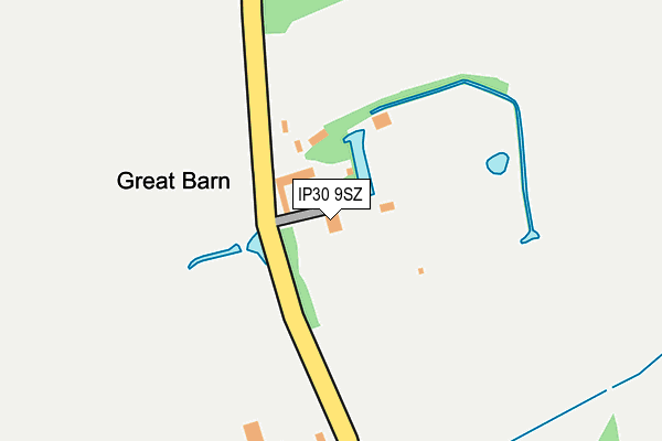 IP30 9SZ map - OS OpenMap – Local (Ordnance Survey)