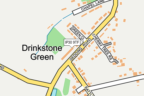 IP30 9TF map - OS OpenMap – Local (Ordnance Survey)