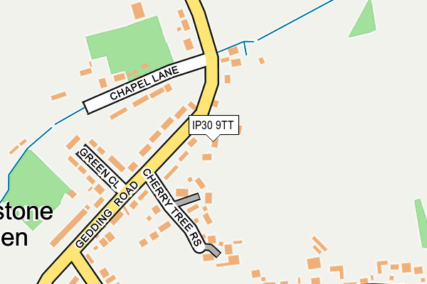 IP30 9TT map - OS OpenMap – Local (Ordnance Survey)