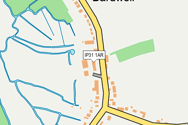 IP31 1AR map - OS OpenMap – Local (Ordnance Survey)