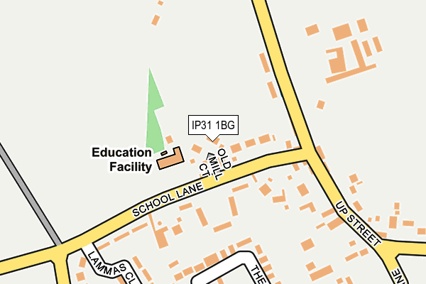 IP31 1BG map - OS OpenMap – Local (Ordnance Survey)