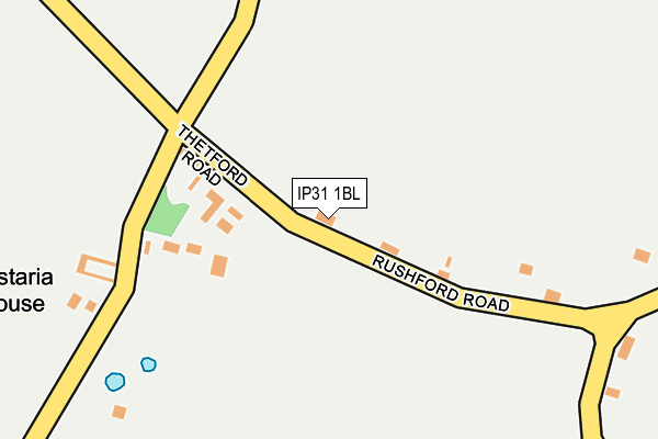 IP31 1BL map - OS OpenMap – Local (Ordnance Survey)