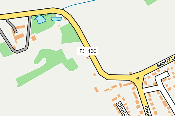 IP31 1DQ map - OS OpenMap – Local (Ordnance Survey)