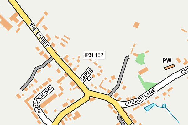 IP31 1EP map - OS OpenMap – Local (Ordnance Survey)