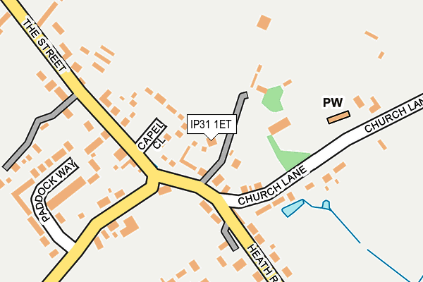 IP31 1ET map - OS OpenMap – Local (Ordnance Survey)