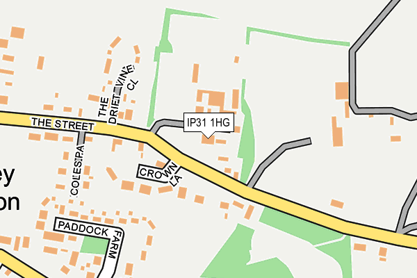 IP31 1HG map - OS OpenMap – Local (Ordnance Survey)