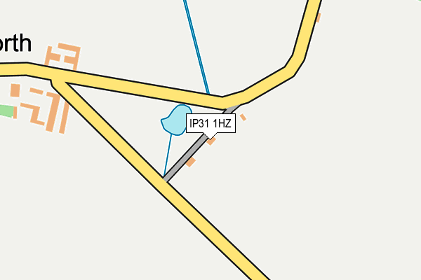 IP31 1HZ map - OS OpenMap – Local (Ordnance Survey)