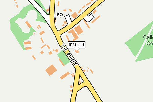 IP31 1JH map - OS OpenMap – Local (Ordnance Survey)
