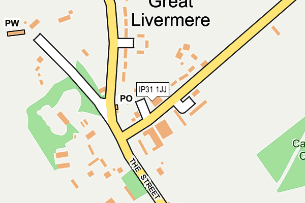 IP31 1JJ map - OS OpenMap – Local (Ordnance Survey)