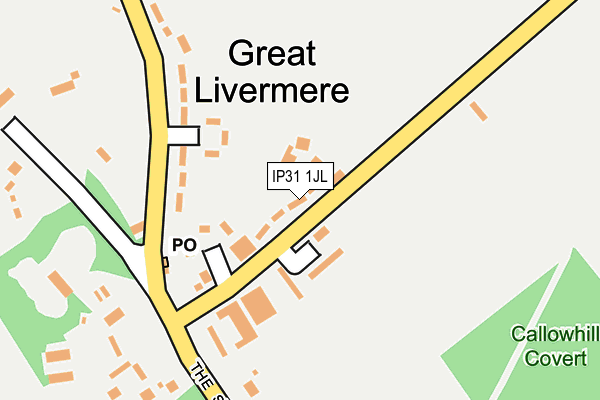 IP31 1JL map - OS OpenMap – Local (Ordnance Survey)