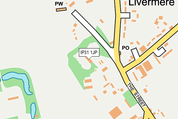 IP31 1JP map - OS OpenMap – Local (Ordnance Survey)